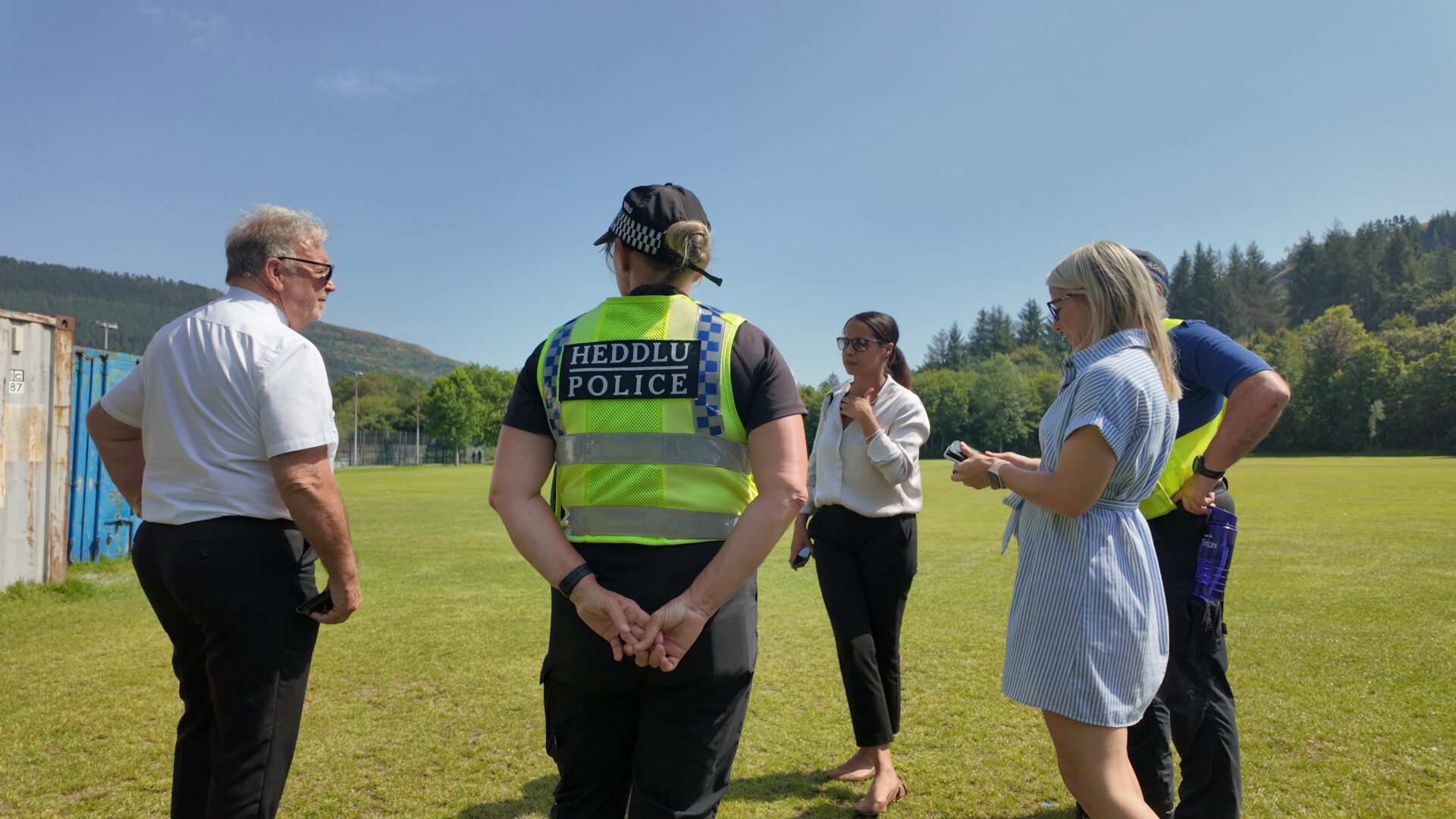 CPC gyda chynghorwyr lleol a'r heddlu RCT